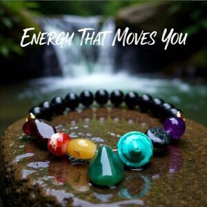 Handmade One-of-a-Kind Chakra Bracelet! No Duplicates! No Mass Production 6.5-7"